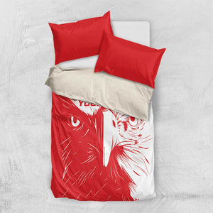 Custom Tunisia Football Bedding Set Go Champions