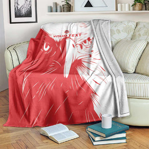 Custom Tunisia Football Blanket Go Champions