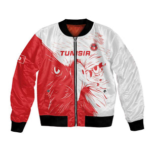 Custom Tunisia Football Bomber Jacket Go Champions