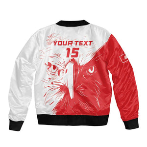 Custom Tunisia Football Bomber Jacket Go Champions