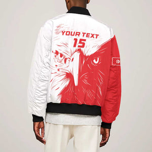 Custom Tunisia Football Bomber Jacket Go Champions