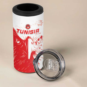 Custom Tunisia Football 4 in 1 Can Cooler Tumbler Go Champions