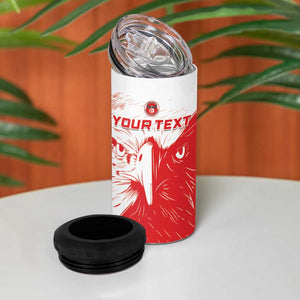 Custom Tunisia Football 4 in 1 Can Cooler Tumbler Go Champions