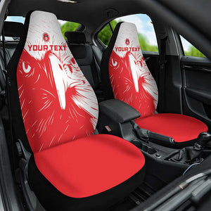 Custom Tunisia Football Car Seat Cover Go Champions