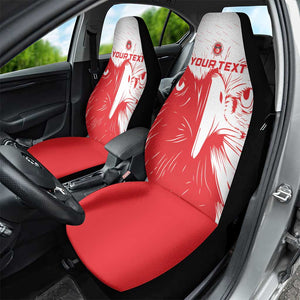 Custom Tunisia Football Car Seat Cover Go Champions