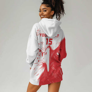 Custom Tunisia Football Hoodie Dress Go Champions