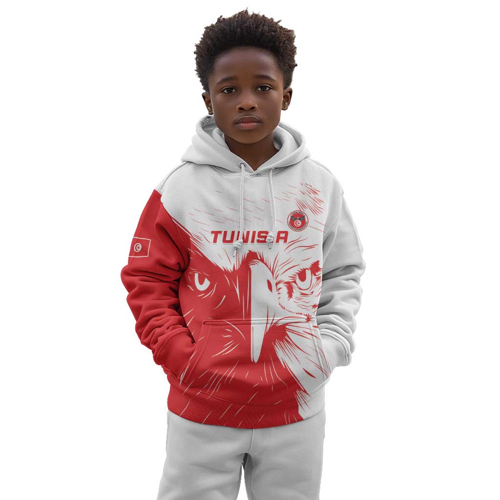 Custom Tunisia Football Kid Hoodie Go Champions