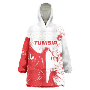 Custom Tunisia Football Kid Wearable Blanket Hoodie Go Champions