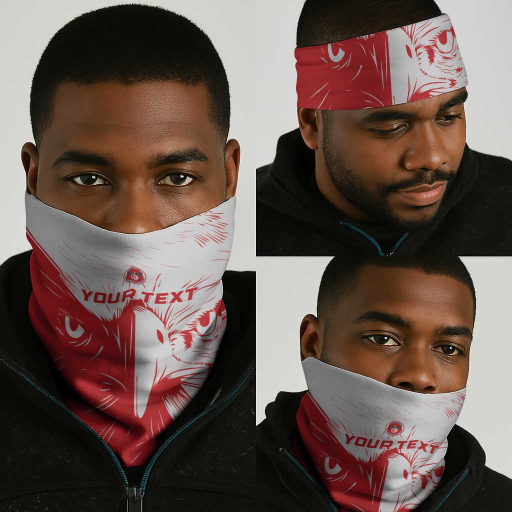 Custom Tunisia Football Neck Gaiter Go Champions LT15