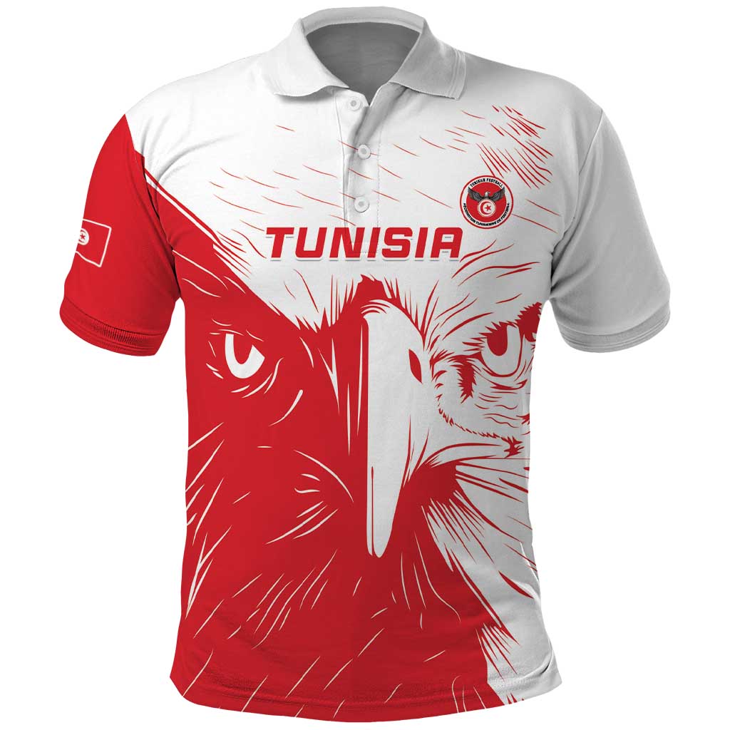 Custom Tunisia Football Polo Shirt Go Champions