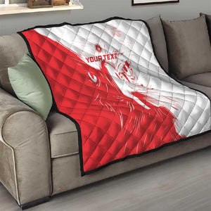 Custom Tunisia Football Quilt Go Champions