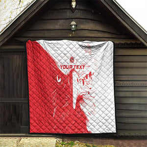 Custom Tunisia Football Quilt Go Champions