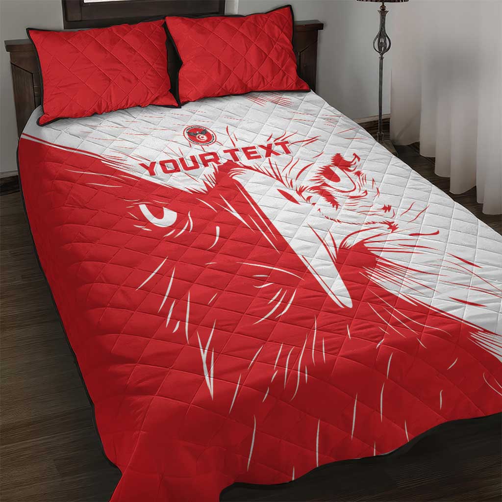 Custom Tunisia Football Quilt Bed Set Go Champions