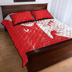 Custom Tunisia Football Quilt Bed Set Go Champions