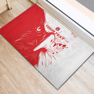 Custom Tunisia Football Rubber Doormat Go Champions