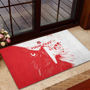 Custom Tunisia Football Rubber Doormat Go Champions