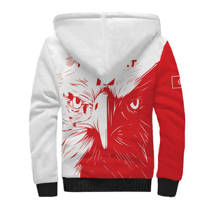 Custom Tunisia Football Sherpa Hoodie Go Champions