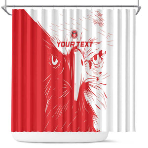 Custom Tunisia Football Shower Curtain Go Champions