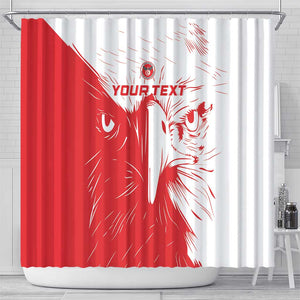 Custom Tunisia Football Shower Curtain Go Champions