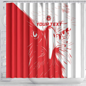 Custom Tunisia Football Shower Curtain Go Champions