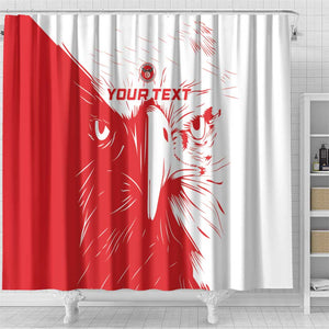 Custom Tunisia Football Shower Curtain Go Champions