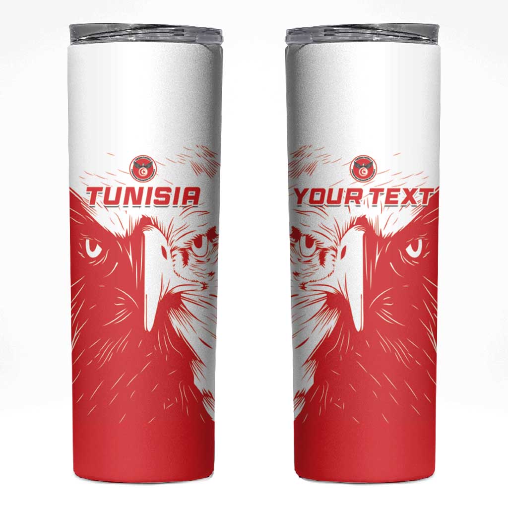 Custom Tunisia Football Skinny Tumbler Go Champions