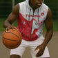 Custom Tunisia Football Sleeveless Zip Hoodie Go Champions - African Pride
