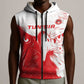 Custom Tunisia Football Sleeveless Zip Hoodie Go Champions - African Pride