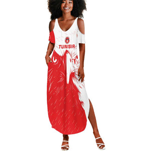 Custom Tunisia Football Summer Maxi Dress Go Champions