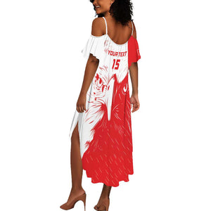 Custom Tunisia Football Summer Maxi Dress Go Champions