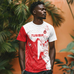 Custom Tunisia Football T shirt Go Champions