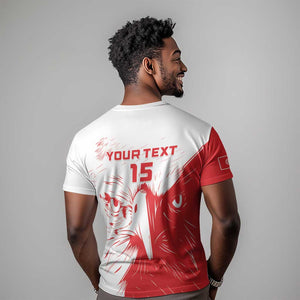 Custom Tunisia Football T shirt Go Champions