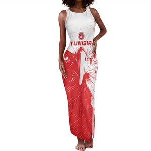 Custom Tunisia Football Tank Maxi Dress Go Champions