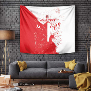 Custom Tunisia Football Tapestry Go Champions