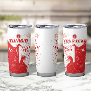 Custom Tunisia Football Tumbler Cup Go Champions