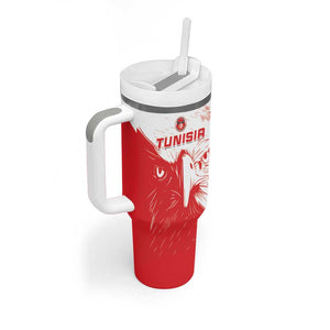 Custom Tunisia Football Tumbler With Handle Go Champions