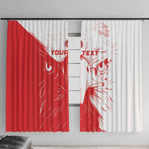 Custom Tunisia Football Window Curtain Go Champions