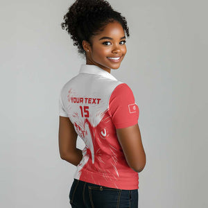 Custom Tunisia Football Women Polo Shirt Go Champions