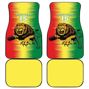 Custom Afro Senegal Football Car Mats Lions of Teranga - Flag Style