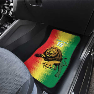 Custom Afro Senegal Football Car Mats Lions of Teranga - Flag Style