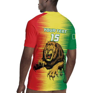 Custom Afro Senegal Football Rugby Jersey Lions of Teranga - Flag Style