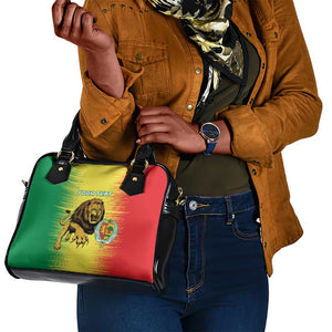 Custom Afro Senegal Football Shoulder Handbag Lions of Teranga - Flag Style