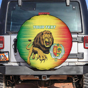 Custom Afro Senegal Football Spare Tire Cover Lions of Teranga - Flag Style