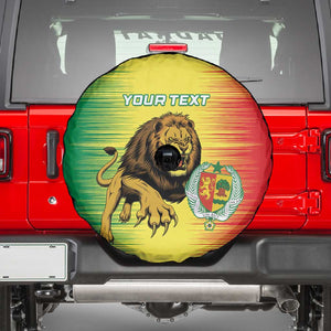 Custom Afro Senegal Football Spare Tire Cover Lions of Teranga - Flag Style