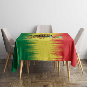 Custom Afro Senegal Football Tablecloth Lions of Teranga - Flag Style