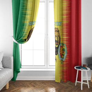 Custom Afro Senegal Football Window Curtain Lions of Teranga - Flag Style