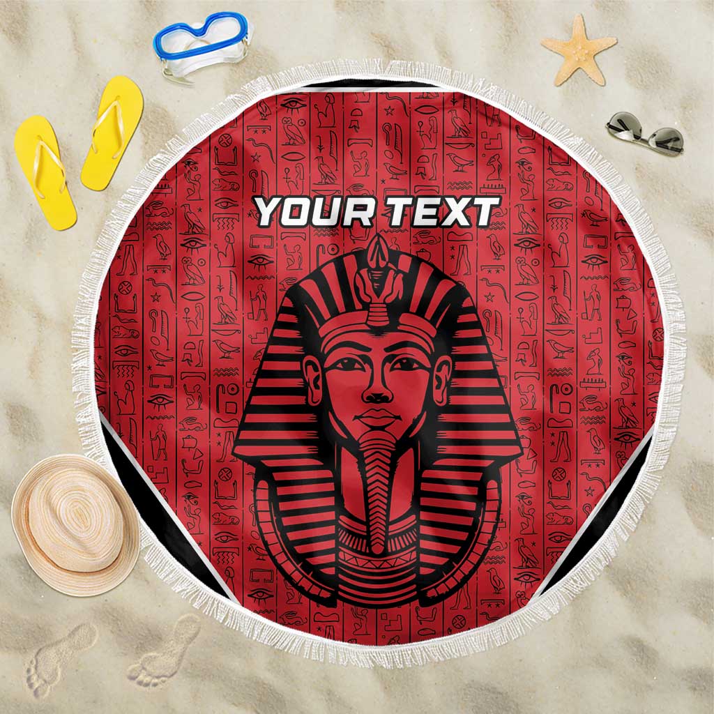 Egypt Football Custom Beach Blanket Ancient Egypt Style