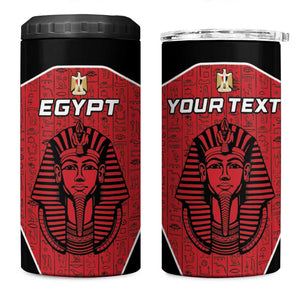 Egypt Football Custom 4 in 1 Can Cooler Tumbler Ancient Egypt Style