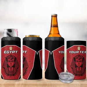 Egypt Football Custom 4 in 1 Can Cooler Tumbler Ancient Egypt Style