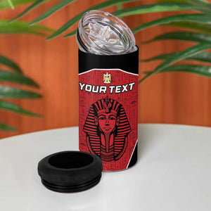 Egypt Football Custom 4 in 1 Can Cooler Tumbler Ancient Egypt Style